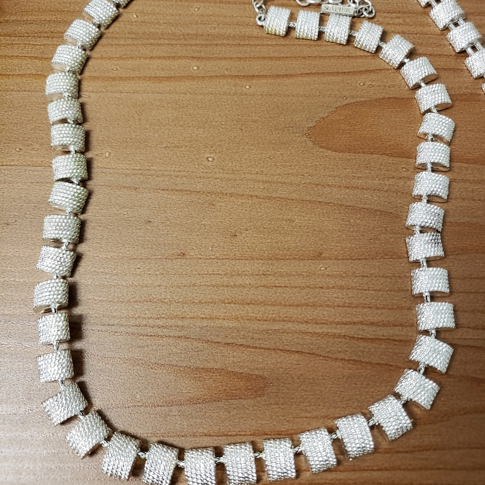 Napier Silver Necklace and Bracelet - Picture 3 of 7
